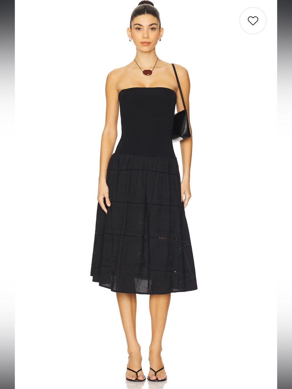 WeWoreWhat Ribbed Cotton Midi Dress In Black REVOLVE